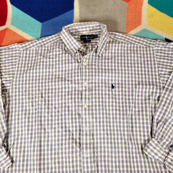Ralph Lauren Plaid Button Down Shirt XXL - Picture 3 of 6